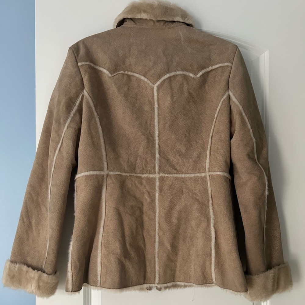 Guess suede winter coat M - Picture 2 of 4